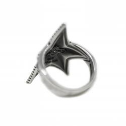 SMALL DEPP STAR RING WITH NATURAL STONES - EMERALD