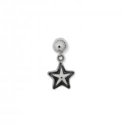 TINY DOUBLE FACE STAR EARRING