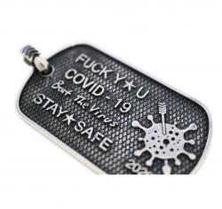 CS BEAT THE VIRUS DOG TAG