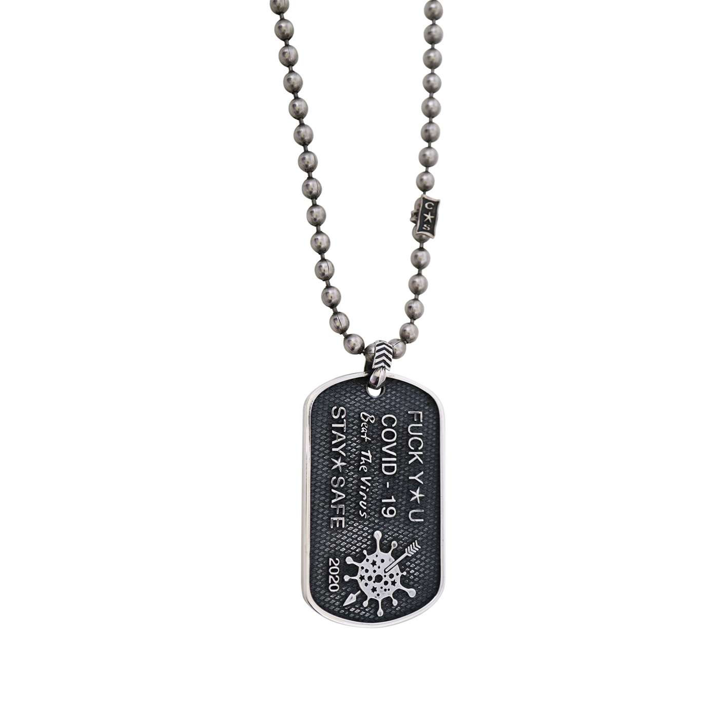CS BEAT THE VIRUS DOG TAG