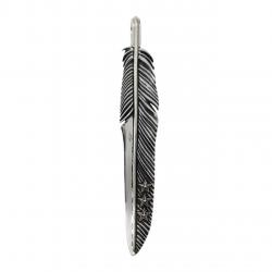 【SOLD OUT】CS NAVAJO TRIPLE STARS ON THE FIRST ARROW FEATHER PENDANT