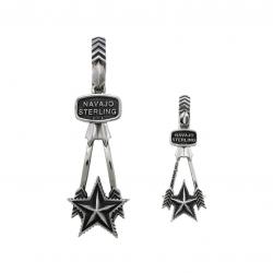 【SOLD OUT】COUPLE ARROW RISING STAR ZIPPER PULL PENDANTS / Pair