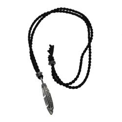 【SOLD OUT】CS NAVAJO HOLLOW STAR LEFT ARROW FEATHER  PENDANT WITH 2 BEADS