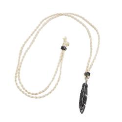 【SOLD OUT】CS NAVAJO HOLLOW STAR RIGHT ARROW FEATHER PENDANT WITH 2 BEADS