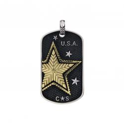 CS BEAT THE VIRUS DOG TAG 925/18K