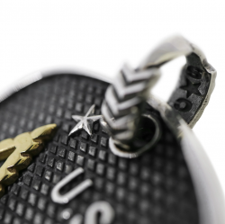 CS BEAT THE VIRUS DOG TAG 925/18K