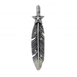 CS NAVAJO SHERIFF STAR ARROW FEATHER PENDANT WITH DIAMONDS – STARRY TAIPEI