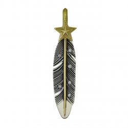 CS NAVAJO SHERIFF STAR ARROW FEATHER PENDANT 925/18K WITH DIAMONDS – STARRY TAIPEI