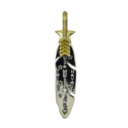 CS NAVAJO SHERIFF STAR ARROW FEATHER PENDANT 925/18K WITH DIAMONDS – STARRY TAIPEI