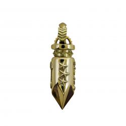 BIG AROMATIC BULLET ARROW TAIL BAIL PENDANT 18K GOLD - VIP EXCLUSIVE
