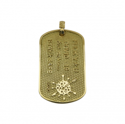CS BEAT THE VIRUS DOG TAG 18K GOLD - VIP EXCLUSIVE