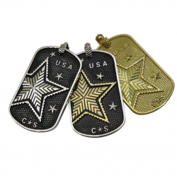 CS BEAT THE VIRUS DOG TAG 18K GOLD - VIP EXCLUSIVE