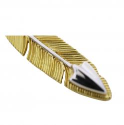 CS NAVAJO SHERIFF STAR ARROW FEATHER 18K/PLATINUM - VIP EXCLUSIVE