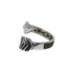 CS SYMBOL LEFT TWISTED ARROW RING / Single