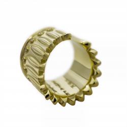 FEATHER HEAD STAR RING 18K GOLD WITH DIAMONDS