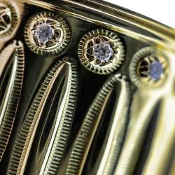 FEATHER HEAD STAR RING 18K GOLD WITH DIAMONDS