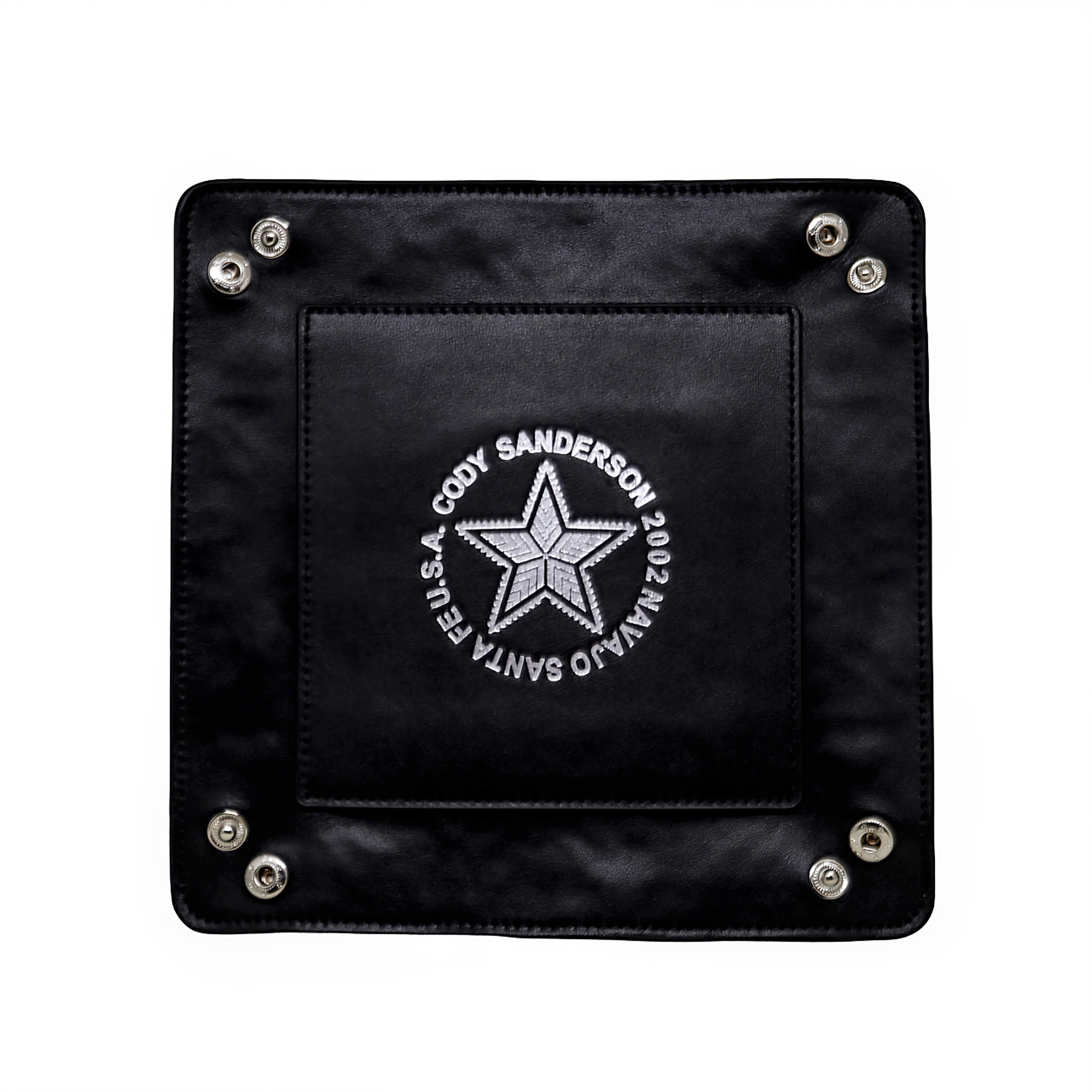 【GIFT WITH PURCHASE ONLINE】LEATHER PRINTED LOGO TRAY - BLACK