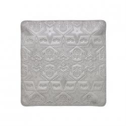 【GIFT WITH PURCHASE ONLINE】LEATHER PRINTED LOGO TRAY - WHITE