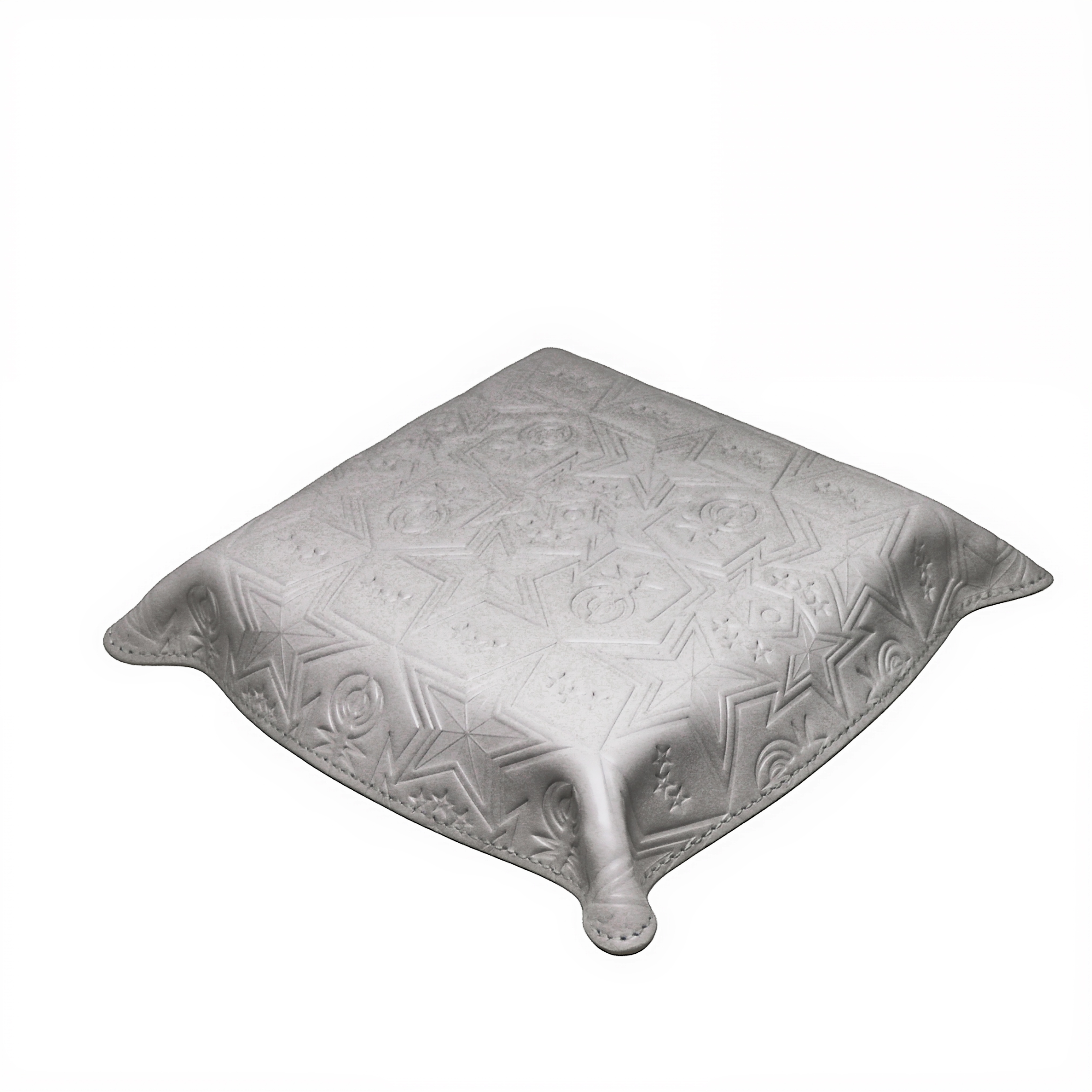 【GIFT WITH PURCHASE ONLINE】LEATHER PRINTED LOGO TRAY - WHITE