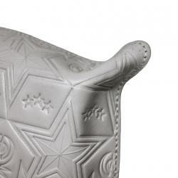 【GIFT WITH PURCHASE ONLINE】LEATHER PRINTED LOGO TRAY - WHITE