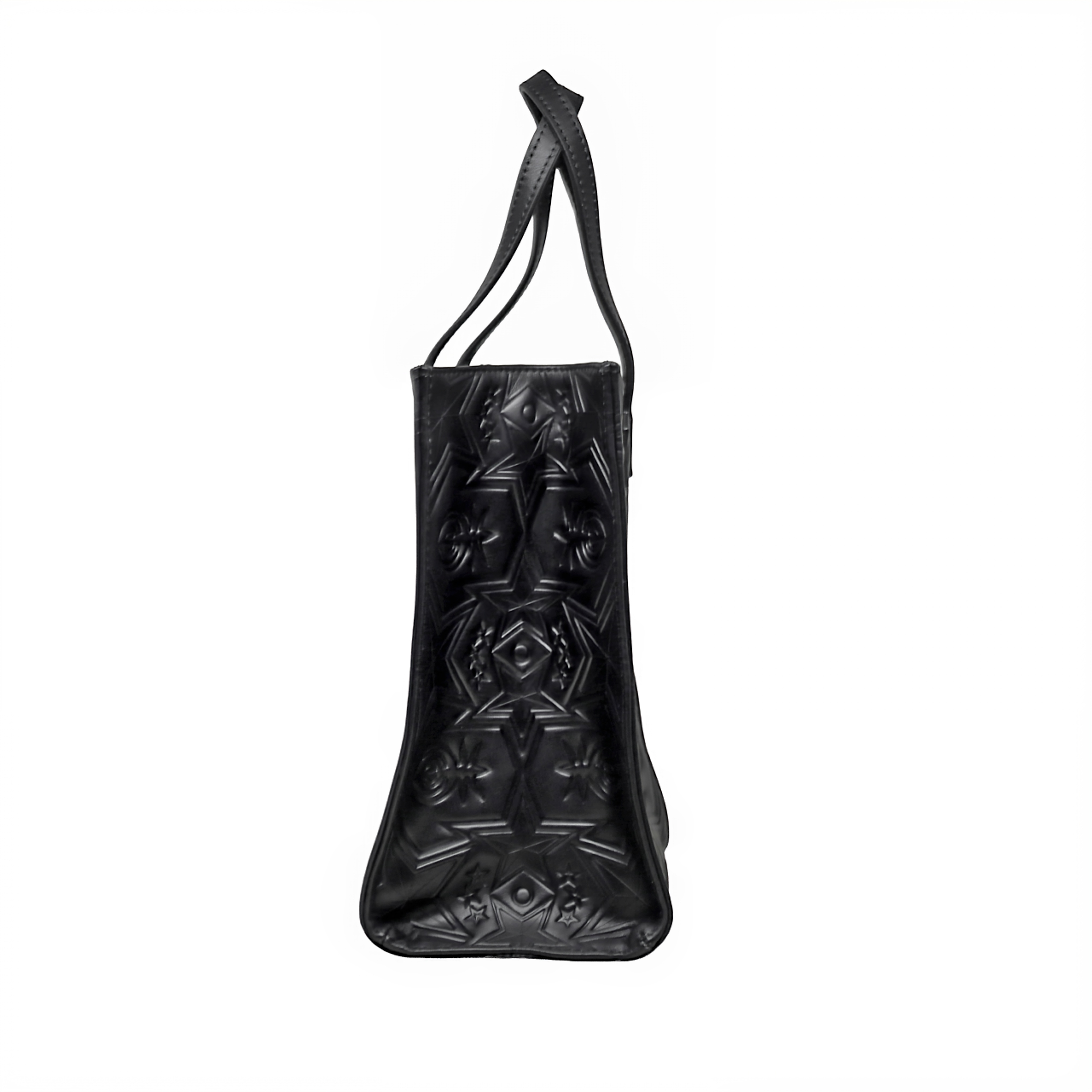 【GIFT WITH PURCHASE ONLINE】LEATHER PRINTED LOGO DRINK BAG - BLACK