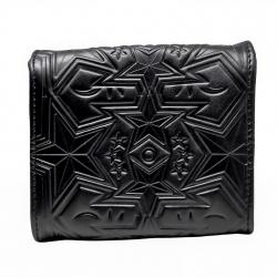 【GIFT WITH PURCHASE ONLINE】LEATHER PRINTED LOGO DRINK BAG - BLACK