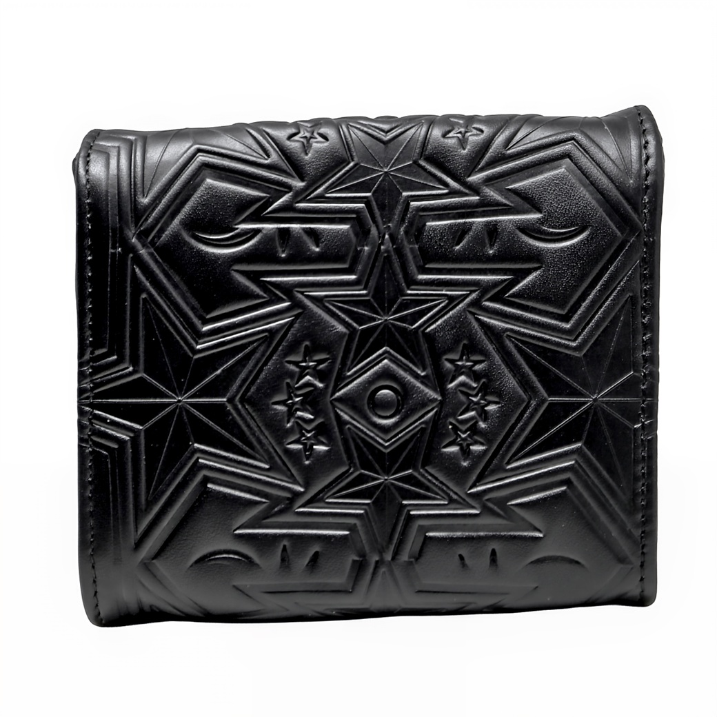 【GIFT WITH PURCHASE ONLINE】LEATHER PRINTED LOGO DRINK BAG - BLACK