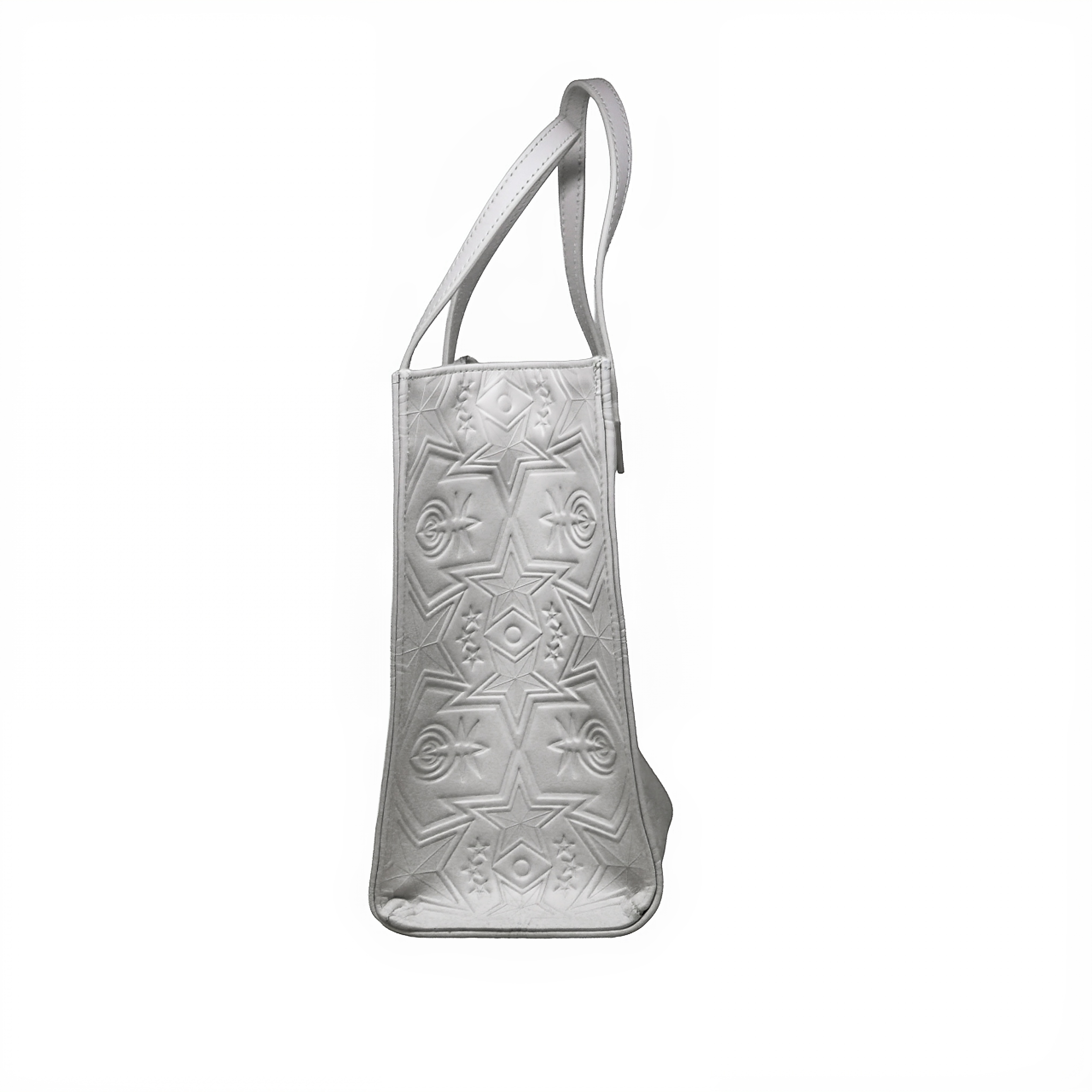 【GIFT WITH PURCHASE ONLINE】LEATHER PRINTED LOGO DRINK BAG - WHITE