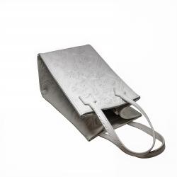 【GIFT WITH PURCHASE ONLINE】LEATHER PRINTED LOGO DRINK BAG - WHITE