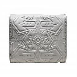 【GIFT WITH PURCHASE ONLINE】LEATHER PRINTED LOGO DRINK BAG - WHITE