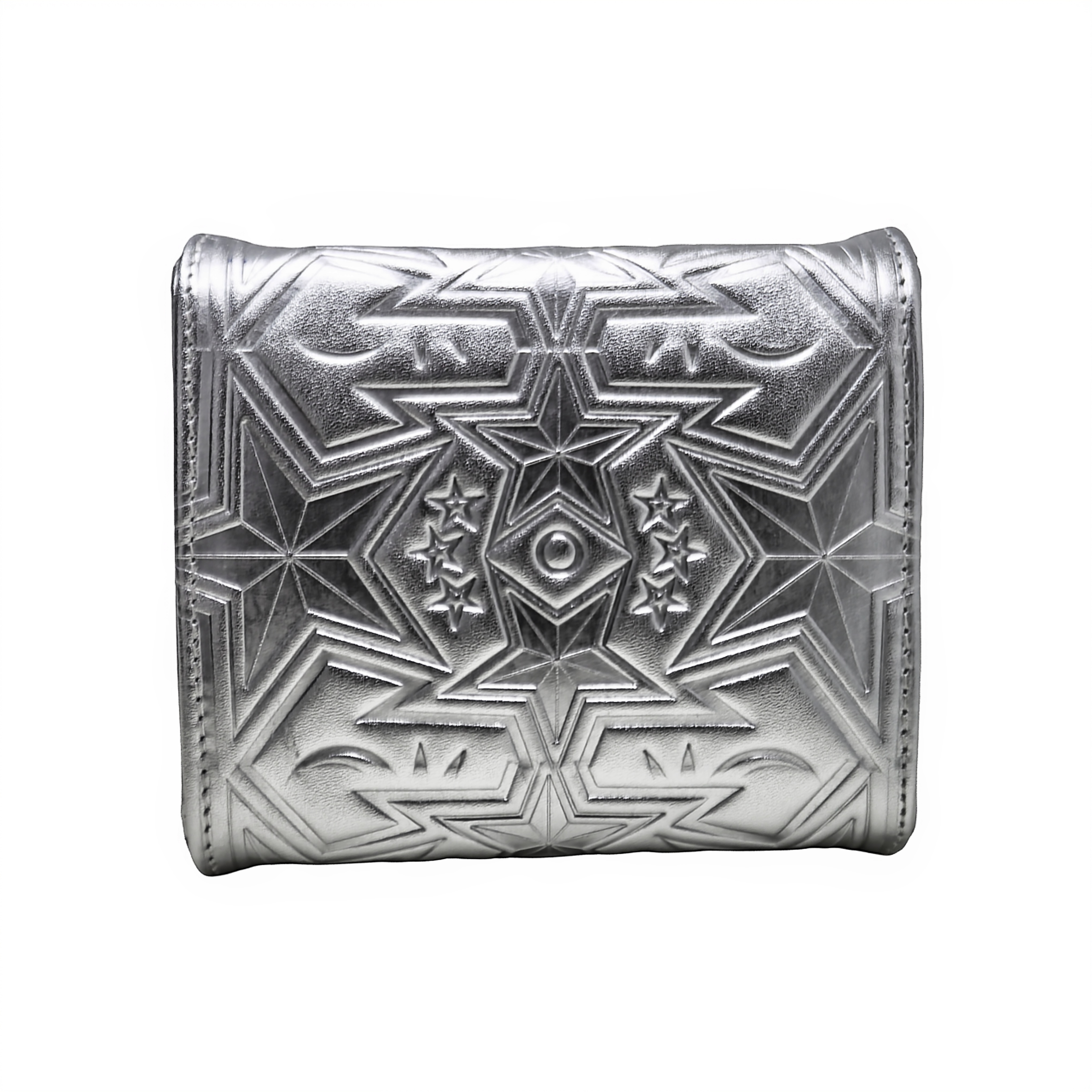 【GIFT WITH PURCHASE ONLINE】LEATHER PRINTED LOGO DRINK BAG - SILVER