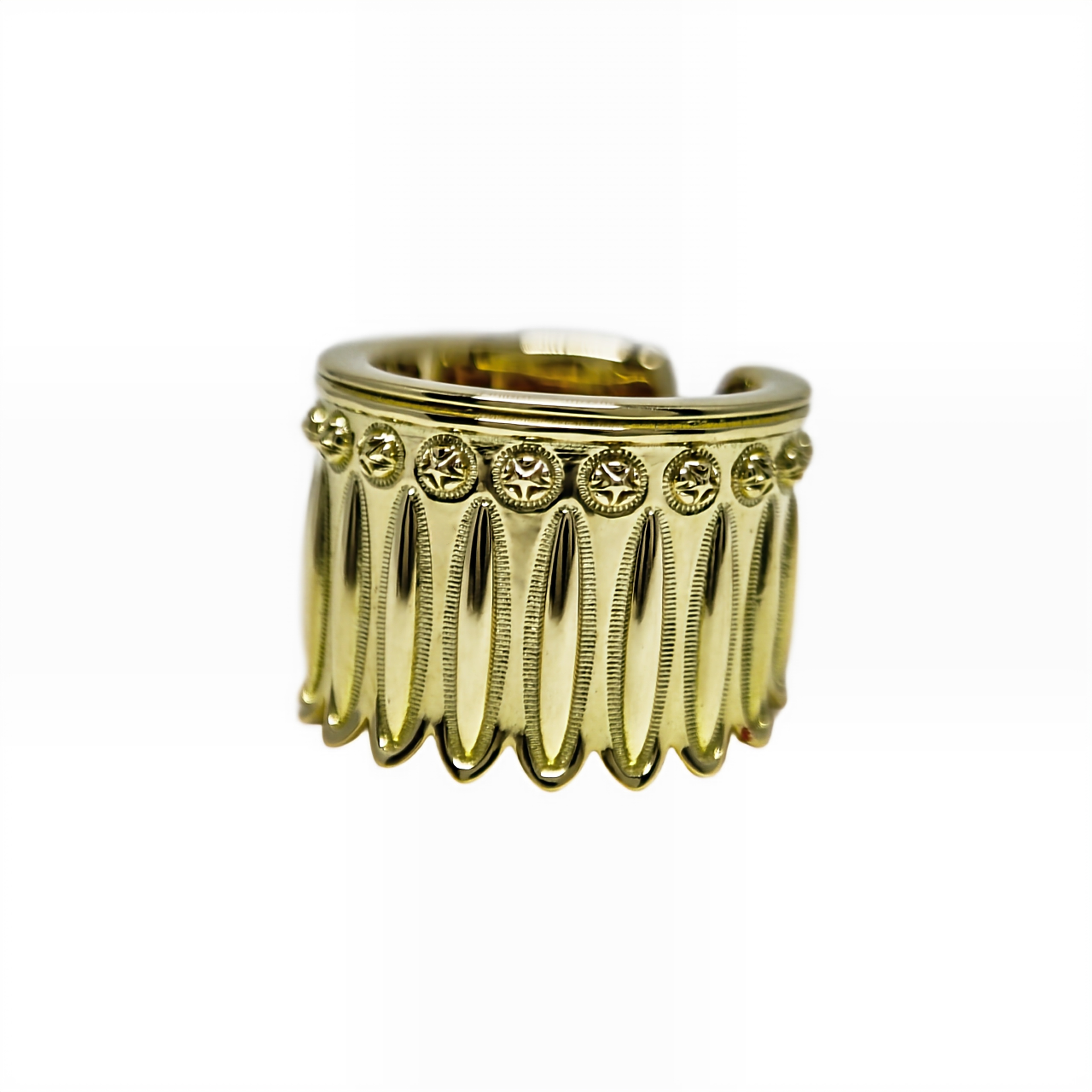 FEATHER HEAD STAR RING 18K GOLD - VIP EXCLUSIVE