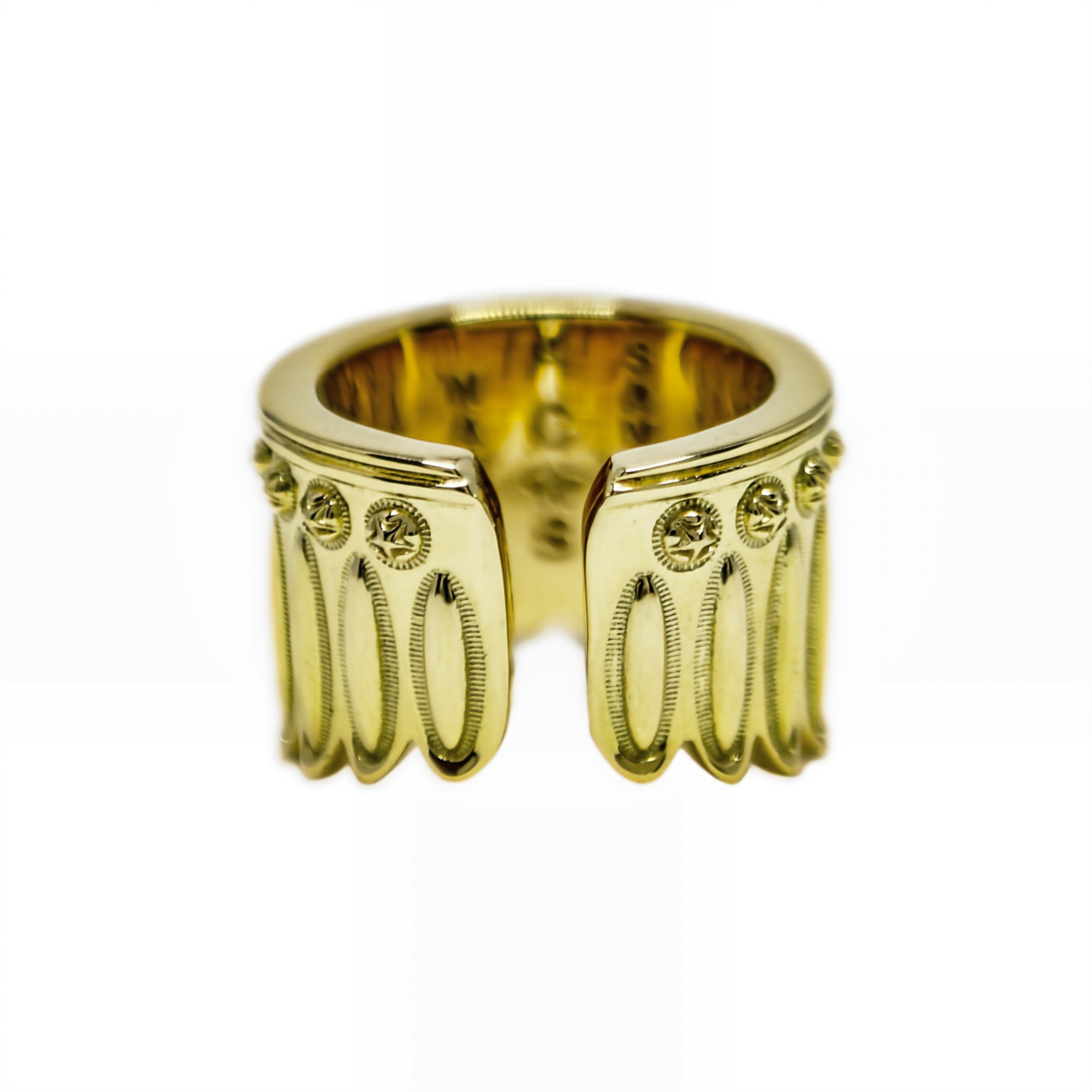 FEATHER HEAD STAR RING 18K GOLD - VIP EXCLUSIVE