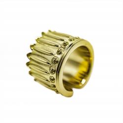 FEATHER HEAD STAR RING 18K GOLD - VIP EXCLUSIVE