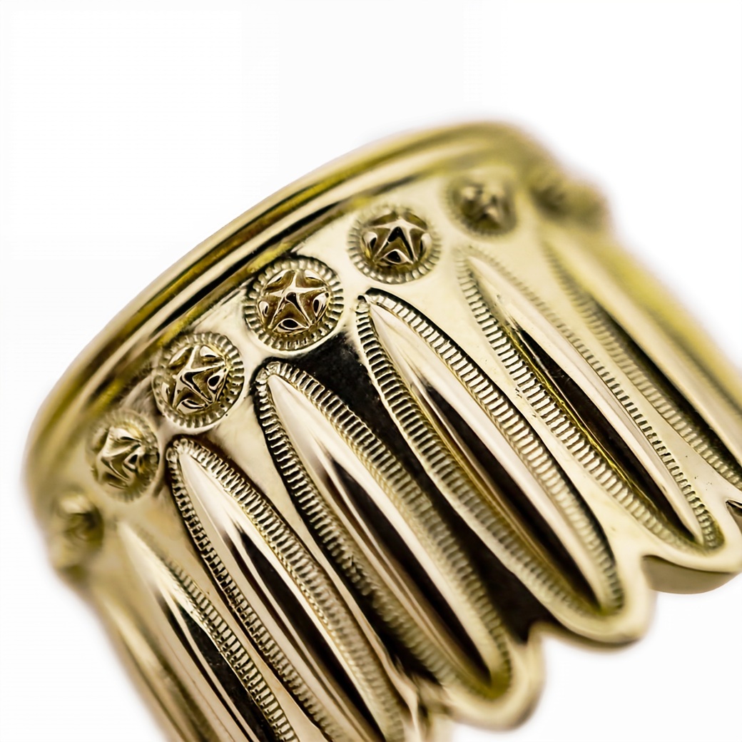 FEATHER HEAD STAR RING 18K GOLD - VIP EXCLUSIVE