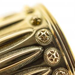 FEATHER HEAD STAR RING 18K GOLD - VIP EXCLUSIVE