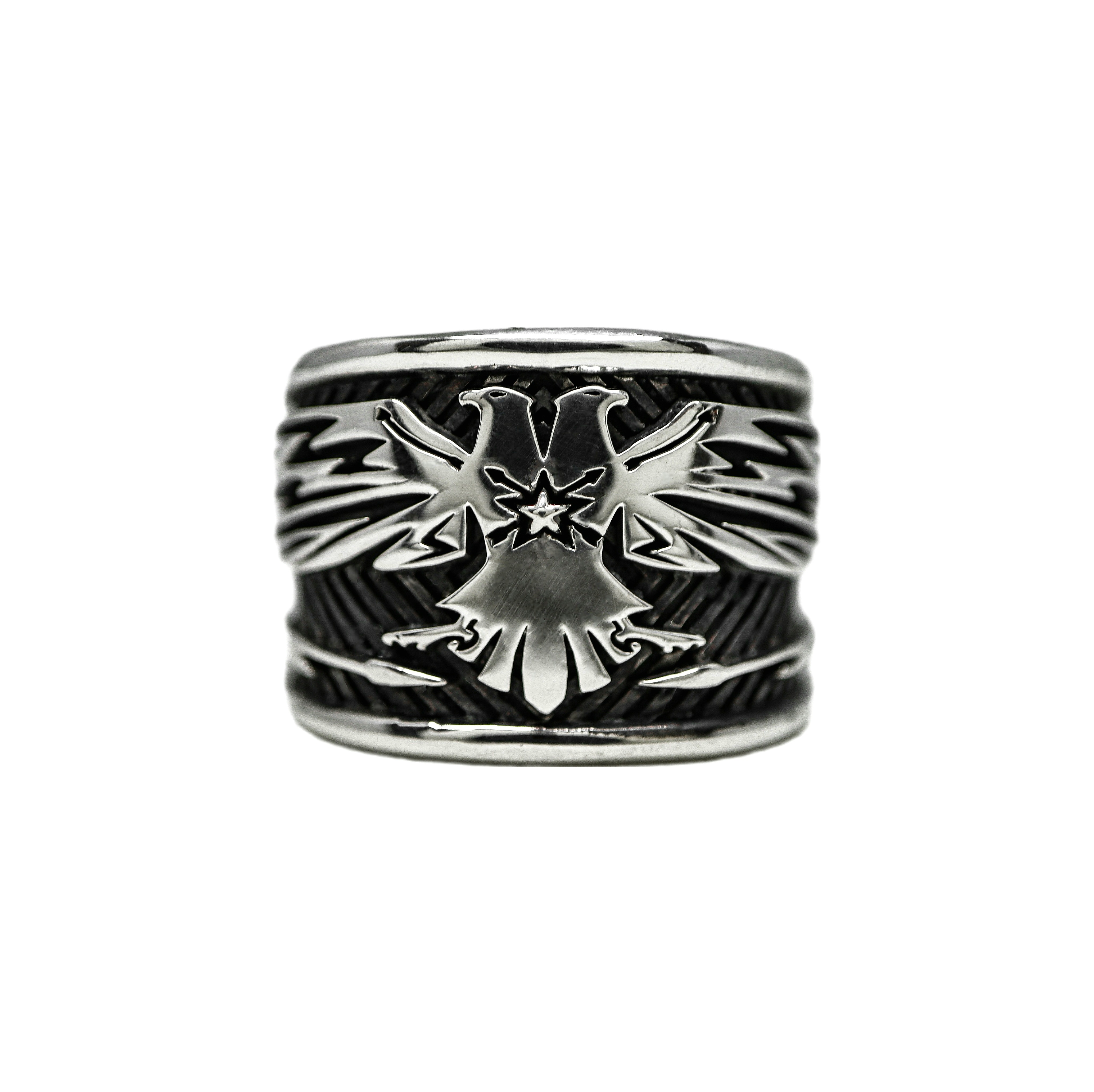 DOUBLE HEADS THUNDERBIRD RING