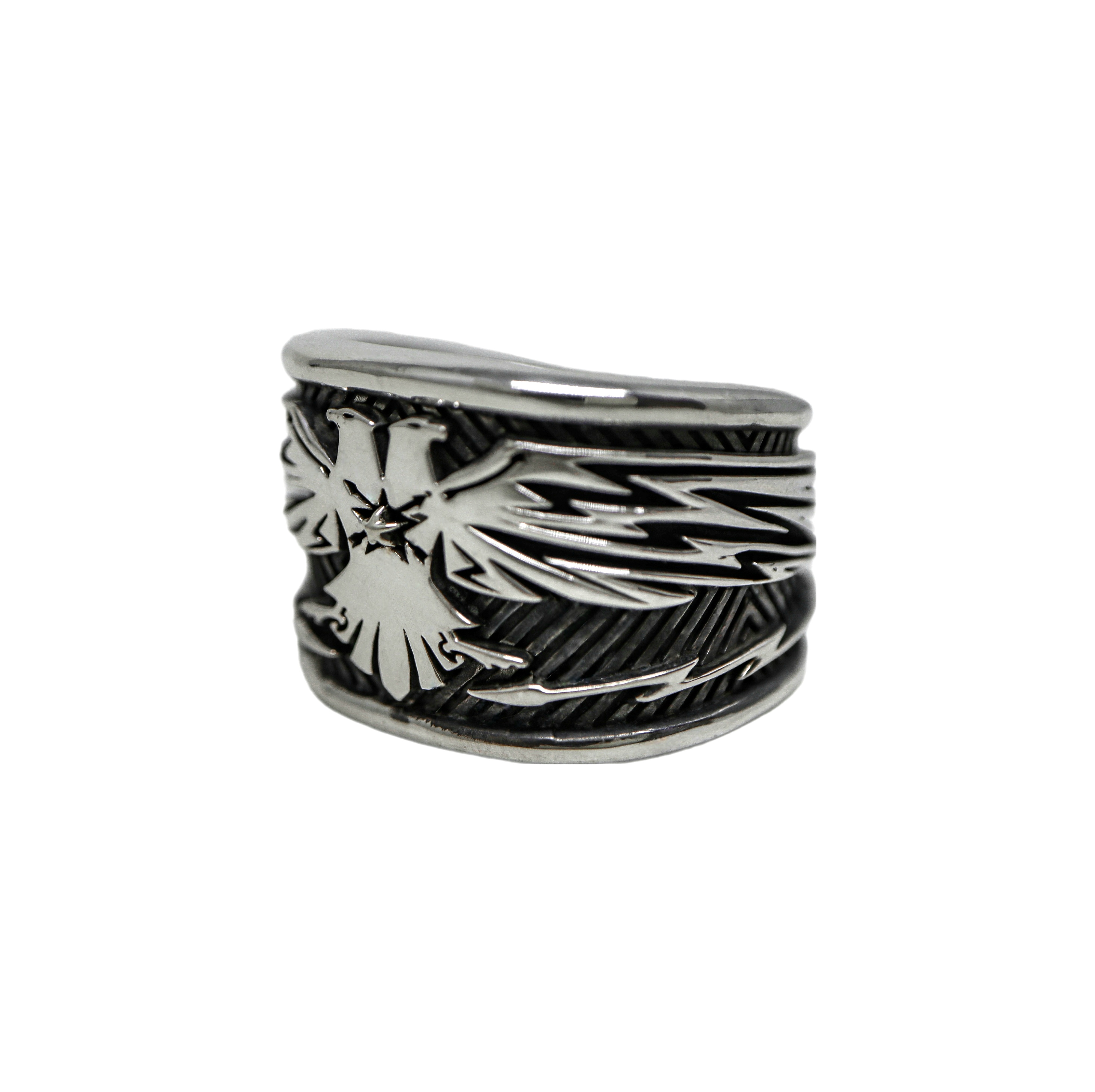 DOUBLE HEADS THUNDERBIRD RING
