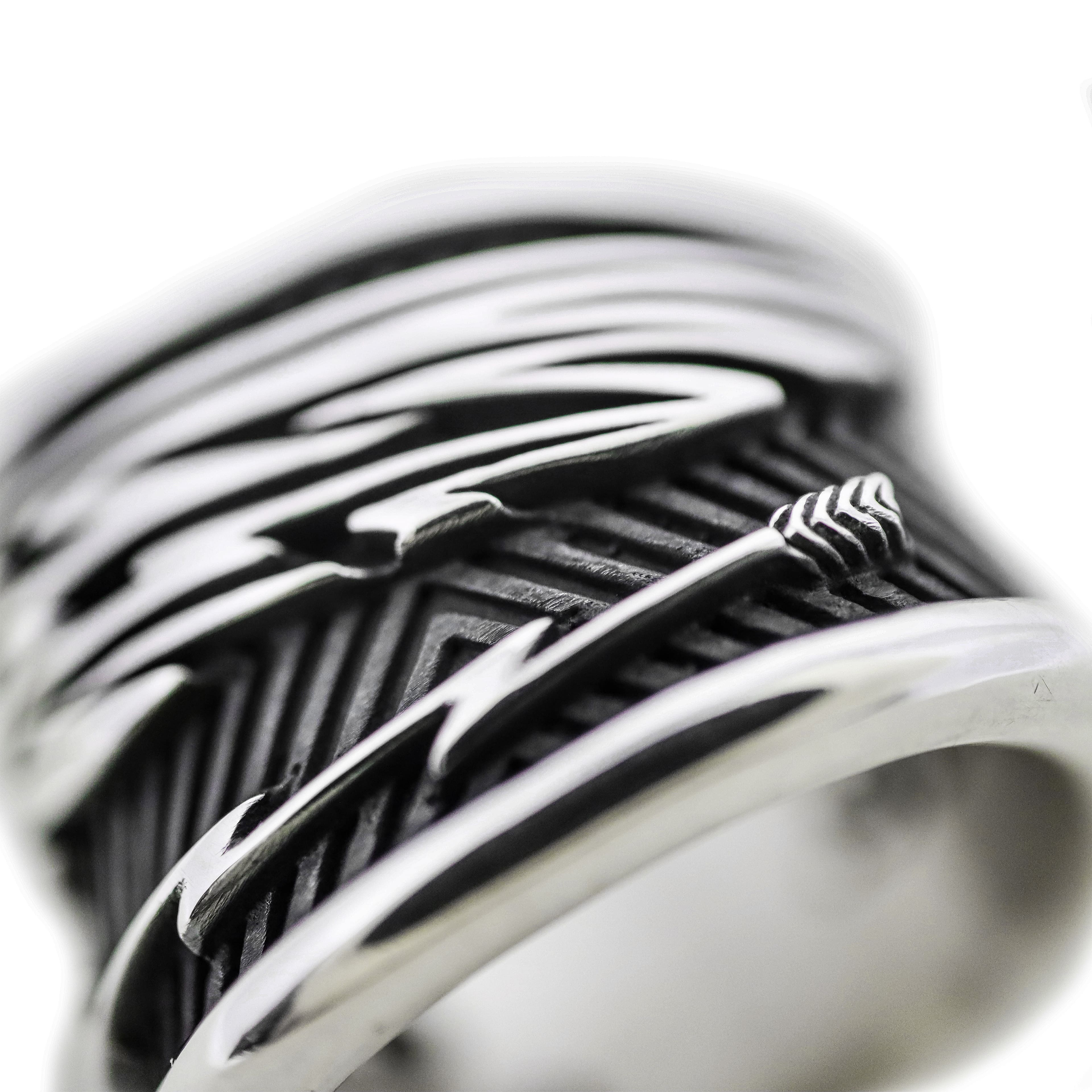 DOUBLE HEADS THUNDERBIRD RING