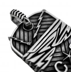 DOUBLE HEADS THUNDERBIRD DOG TAG