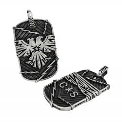 DOUBLE HEADS THUNDERBIRD DOG TAG