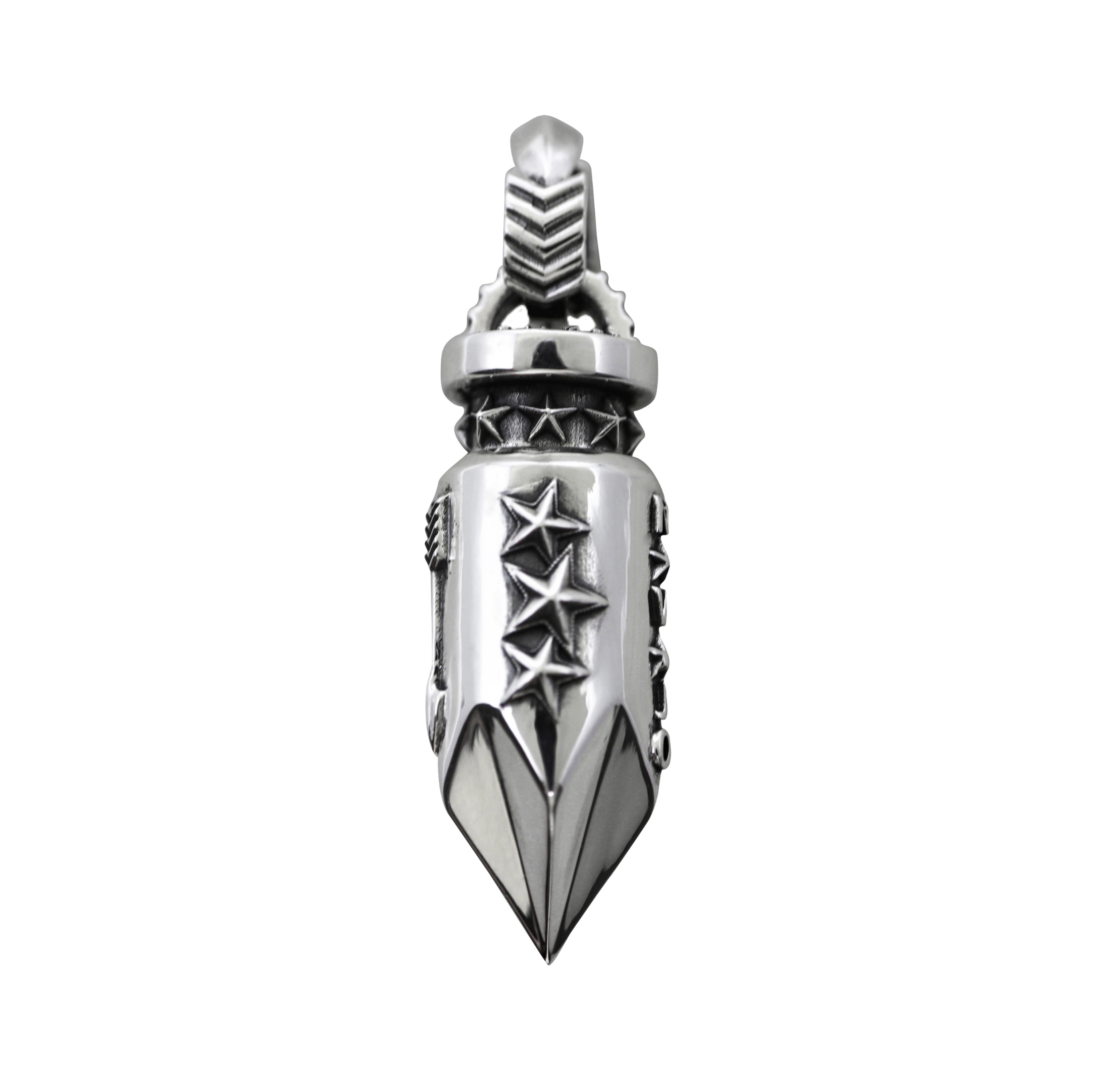 BIG AROMATIC BULLET ARROW TAIL BAIL PENDANT