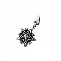 TINY SPIKE STARRY W / ARROW HEAD BAIL PENDANT