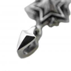 TINY SPIKE STARRY W / ARROW HEAD BAIL PENDANT