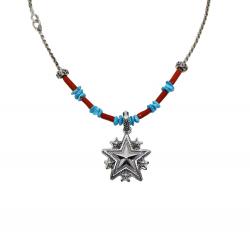 LARGE SHERIFF STARRY W / ARROW TAIL BAIL PENDANT