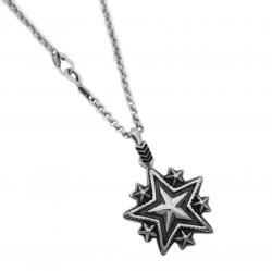 LARGE SHERIFF STARRY W / ARROW TAIL BAIL PENDANT