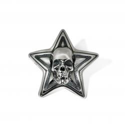 DOUBLE FACE SKULL STAR PENDAN